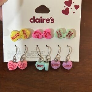 Claire's Sweetheart Candy Earrings Set